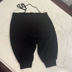 Drop crotch knee length joggers